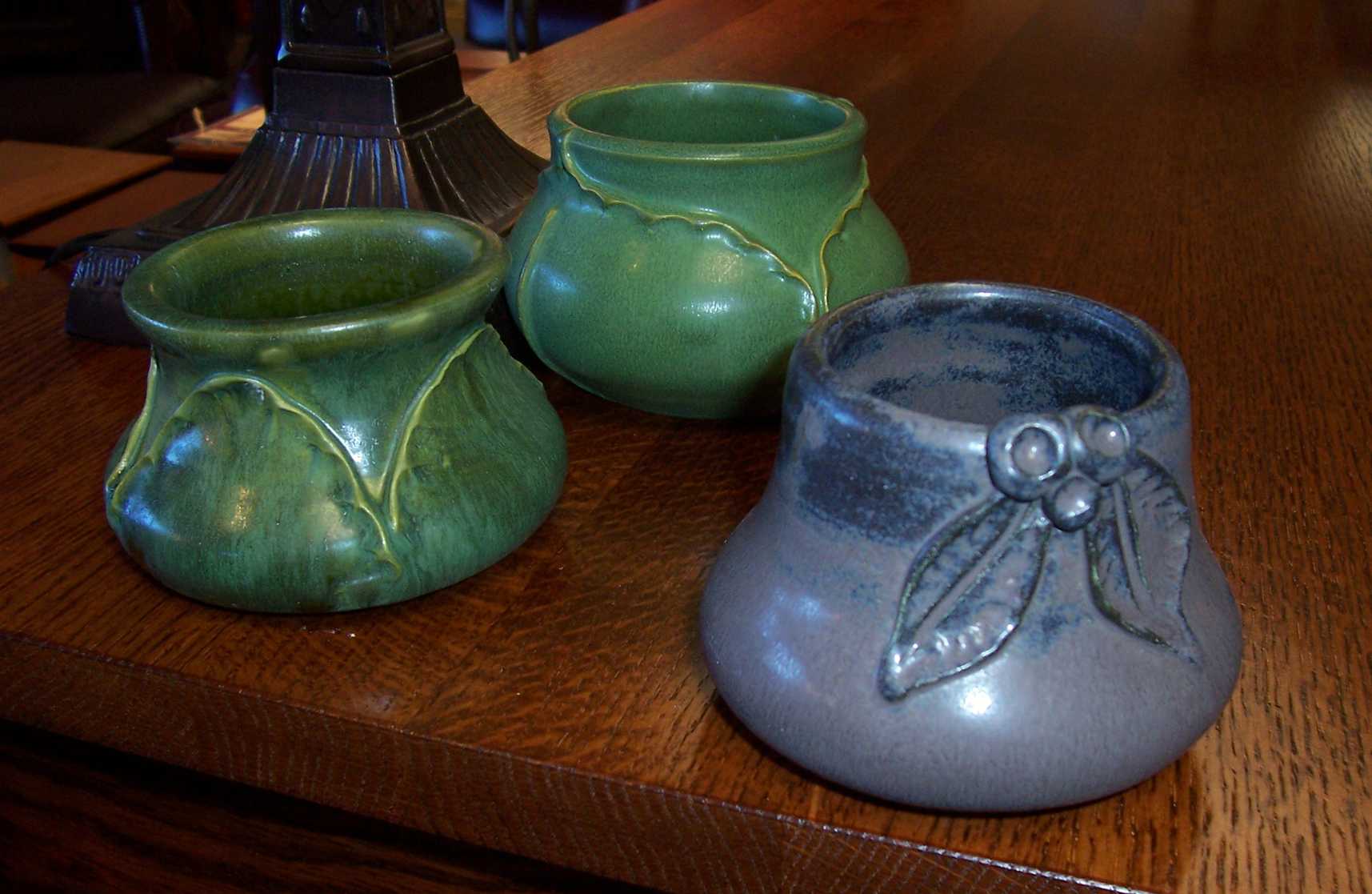Examples of Praire Art's mission style vases